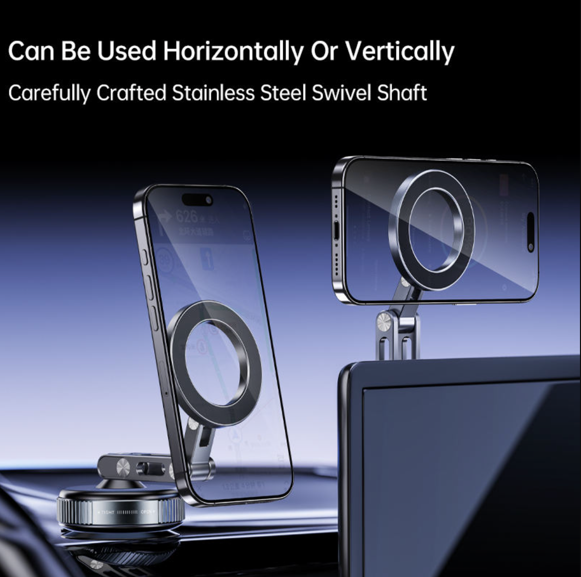 360° Rotating Desktop Phone & Tablet Stand – Adjustable Foldable Device Holder