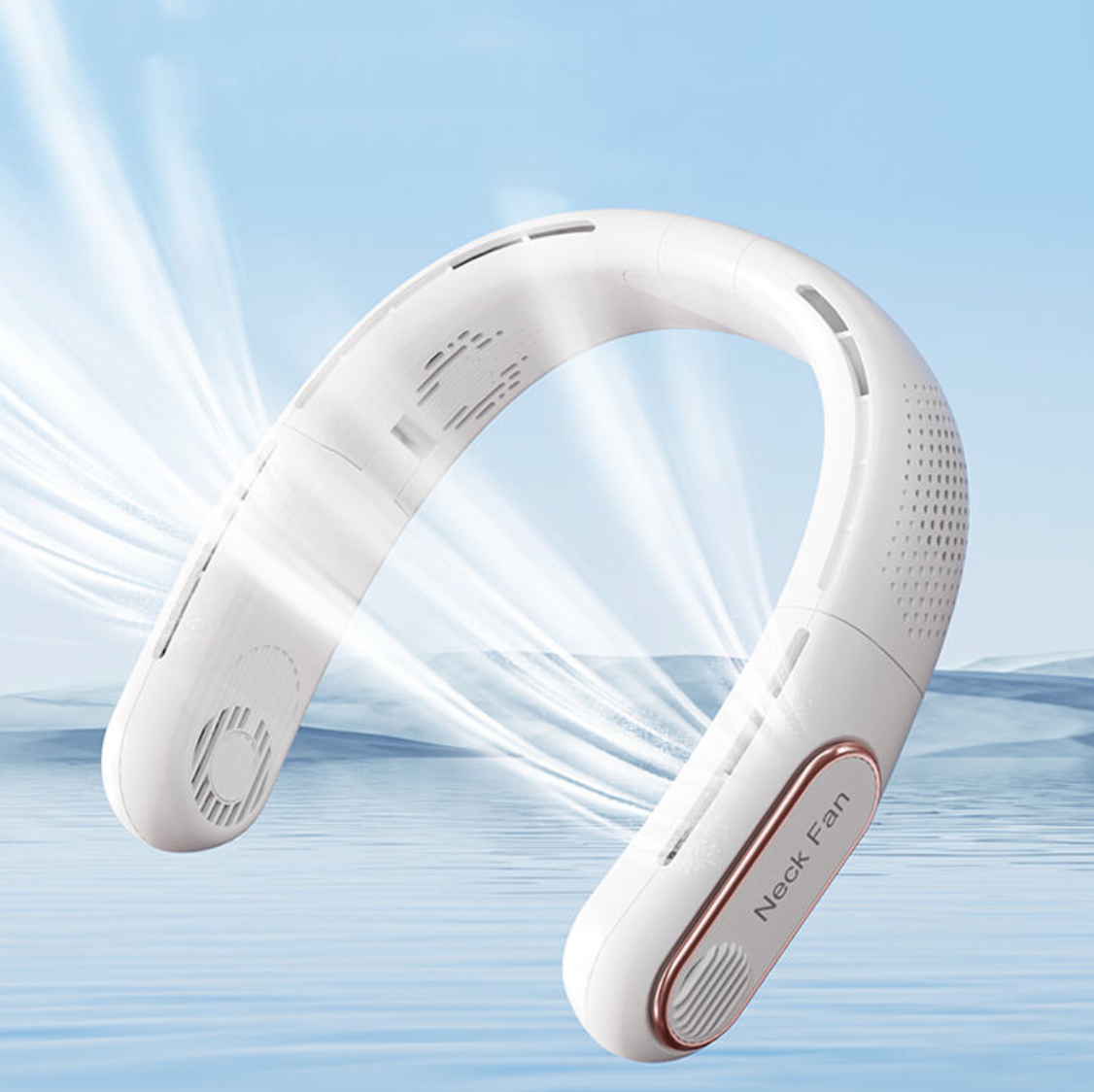 A339 Hands-Free Portable Fan – 4000mAh Rechargeable Wearable Neck Fan