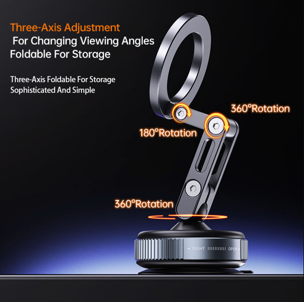 360° Rotating Desktop Phone & Tablet Stand – Adjustable Foldable Device Holder