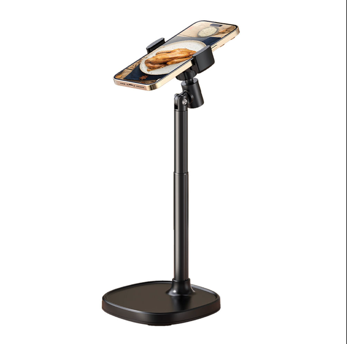 Premium Foldable Aluminium Phone Stand – Adjustable Portable Desktop Holder