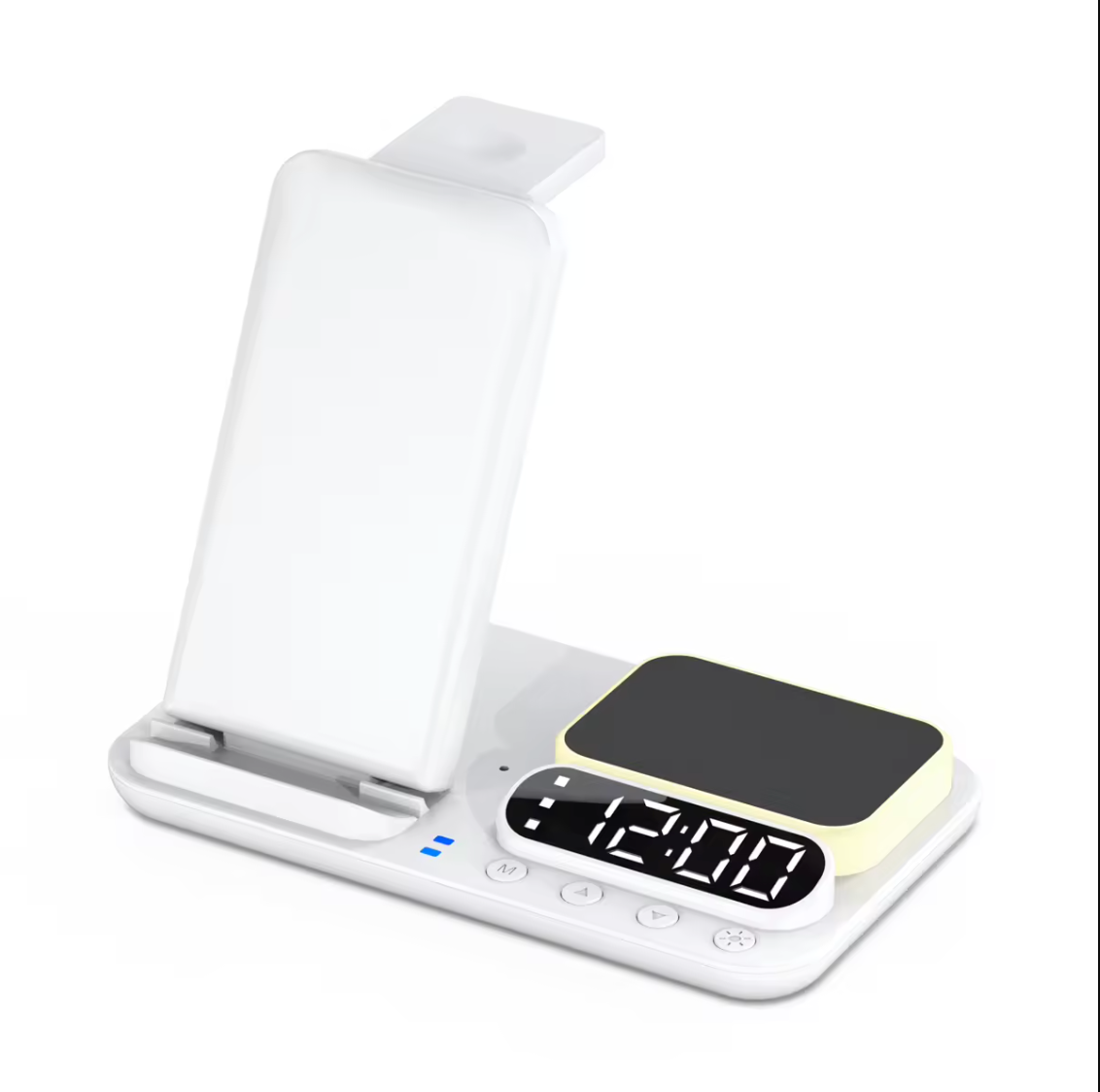 3-in-1 Wireless Charging Alarm Clock – Digital LED Clock & Phone Charging Station