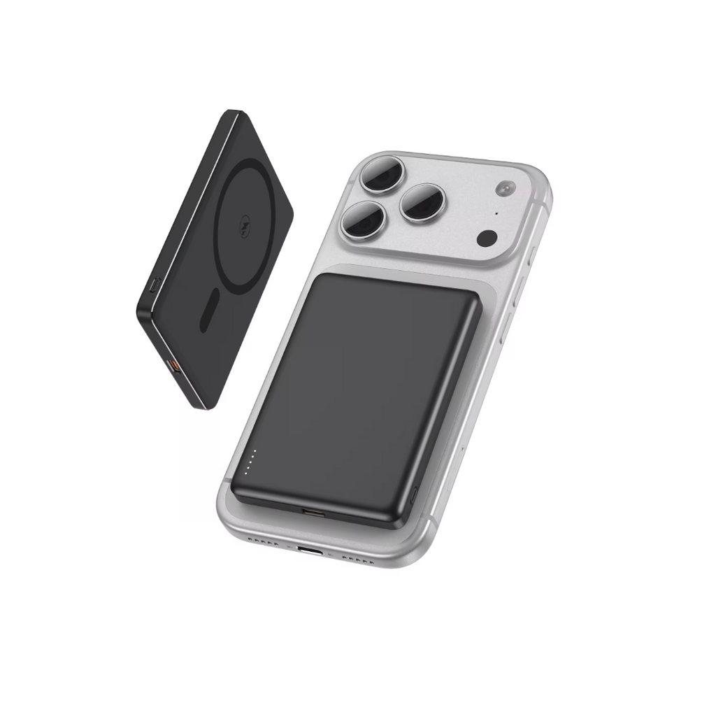 5000mAh Magnetic Power Bank – Ultra-Slim Portable Wireless Charger for Smartphones