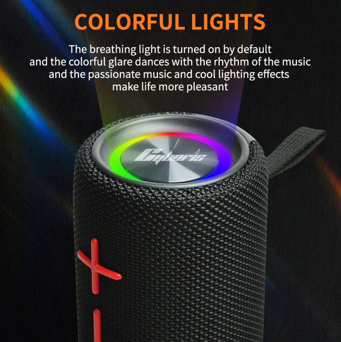 S11 2-in-1 Detachable Magnetic Bluetooth Speaker – Portable Stereo Boombox with Deep Bass & RGB Lights